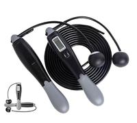 Corde à sauter numérique compte tours/calories/kilomètres. Avec ou sans fil. Accessoire à longueur réglable. Equipement électronique pour tout sport (gym, crossfit, muscu, fitness)