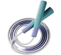 Corde à sauter perlée de 2,8 m conçue pour les enfants avec poignée texturée à longueur réglable, cordon en PVC PP anti-nœuds et profil conique optimisé (E)