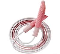 Corde à sauter perlée de 2,8 m conçue pour les enfants avec poignées texturées et profil de corde conique à faible résistance au vent (F)