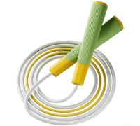 Corde à sauter perlée pour enfants de 2,8 m de long, design segmenté réglable, poignée texturée, cordon en PVC PP sans enchevêtrement, pour une utilisation en intérieur et en extérieur (H)