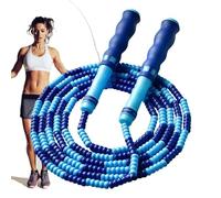 Corde à sauter pour - Corde à perles réglable de 2,4 m, poignées ergonomiques en PVC ABS, entraînement de vitesse durable | Parfait pour la gym, l'entraînement, l'école, le sport, la maison