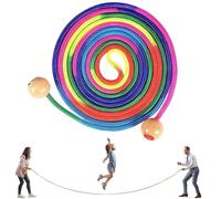 Corde à sauter pour - Corde à sauter de 16,4 pieds avec poignée en bois - Jouet amusant pour - Outils d'entraînement pour les compétences d'amélioration pour les salles de classe et