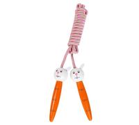 Corde à sauter pour - Corde en coton avec poignées en bois, construction portable robuste, adorable motif lapin, favorise la coordination | Équipement de fitness pour filles jouent aux