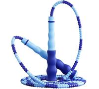 Corde à sauter pour enfants, corde à sauter en perles souples, longueur réglable, sans nœuds, corde à sauter segmentée douce, pour femmes, hommes et enfants pour garder la forme, l'entraînement et la