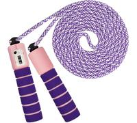 Corde à sauter pour enfants et sport, compteur et poignées en mousse confortables - Corde de fitness