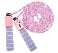 Corde à Sauter pour Enfants et Sport,Compteur et Poignées en Mousse Confortables - Corde de Fitness-Rose