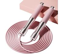 Corde à sauter pour homme et femme avec corde à sauter à longueur réglable et poignées en alliage et silicone adaptée pour l'entraînement, la boxe, la salle de sport à domicile