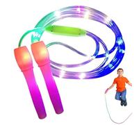 Corde à sauter pour le fitness | Corde à sauter rechargeable éclairée par LED - Longueur réglable Équipement de fitness multicolore, Accessoires de sport anticipaux pour l'école