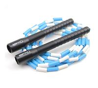 Corde à sauter professionnelle pour la compétition - Longueur réglable (bleu clair/blanc, 3.0)