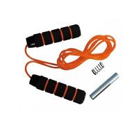Corde à sauter PVC lestable Orange/Noir Sveltus