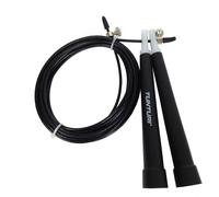 Corde à sauter réglable en longueur, corde de sport 300 cm, noir, bleu, vert, rouge, couleur:Black