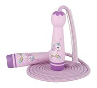 Corde à sauter réglable pour enfants, longueur réglable, licorne, cadeau pour enfants de 4 à 7 ans, poignée en bois de dessin animé