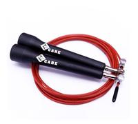 Corde à sauter réglable pour hommes, femmes et enfants. Pivotante à 360°, roulement à billes ultra-rapide pour le fitness. Idéale pour la boxe, le MMA, l'endurance et les doubles sauts (Noir)