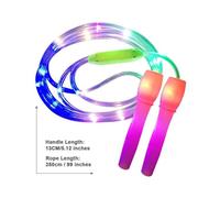 Corde à sauter - SALUTUYA - Lumineuse - 3 modes d'éclairage - 280 cm - Multicolore