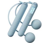 Corde à sauter sans corde avec compteur - TPU - Corde à sauter lestée sans fil - Comptage numérique - Réglable