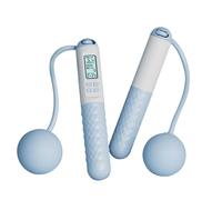 Corde à sauter sans corde - Curde sans fil d'acier | Corde à sauter lestée avec comptage numérique réglable avec poids de boule, outil pour exercice physique double