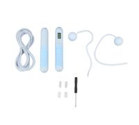 Corde à sauter sans fil avec compteur, corde à sauter intelligente pour le fitness en intérieur, corde à sauter lestée à longueur réglable avec comptage électronique précis pour l’