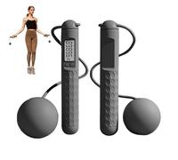 Corde à sauter sans fil, écran LED sans fil avec balle-saut Cordes pour la remise en forme pour la salle de sport, brûler des calories, entraînement à la maison