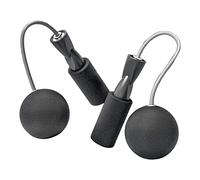 Corde à sauter sans fil pour exercices de fitness pour enfants Diamètre de la boule 6,5 cm Noir Diamètre de la boule 6,5 cm Noir 13,4 x 3,3 cm