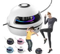 Corde à Sauter Sans Fil Rechargeable Usb, Corde à Sauter ConnectéE Bluetooth Avec Compteur, Fitness Sport Enfant Rose LestéE (WHITE)