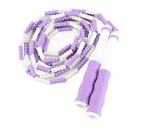 Corde à Sauter Segmentée Réglable avec Perles Démêlées - Corde à Sauter Flexible en Plastique PP - Exercez Votre Corps - Convient pour les Débutants et les Enfants (PURPLE)