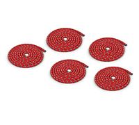 Corde à sauter - Set de 5 - Corde a sauter sport - 3 m de longueur - Rouge