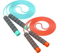 Corde à sauter souple réglable - Enfants à adultes, tout-petits à seniors, poignées en mousse douce pour la peau, exercice flexible - extérieur, intérieur