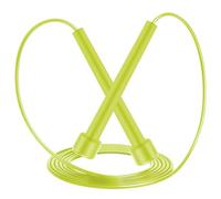 Corde a sauter sport, Corde à Sauter, Corde à Sauter Réglable pour Fitness, Crossfit, Sport, Boxe, GYM -2.8M (Jaune)