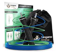 Corde a Sauter Sport Crossfit avec Corde de Rechange Sac et Plan d'exercice - Crossrope Jump Skipping Rope - Corde à Sauter Crossfit Boxe Sport - Cordes à Sauter Cordes a Sauter Sport Crossfit