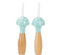 Corde à sauter verte à pois