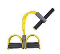 Corde à tirer à pédale Bande de résistance, Universal home Fitness équipement Sculpture Tummy Trainer Pédale d'extension élastique à ressort Corde Abdomen (Jaune)