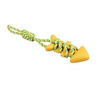 Corde à tirer avec poisson Duvoplus Rubrop Jaune 43x9,5x6 cm