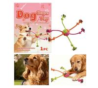 Corde à tirer pour chien - Jouet à mâcher interactif durable, accessoire de jeu robuste pour animaux de compagnie, extracteur de nœud de corde | Entraînement de nettoyage pour l'intérieur et