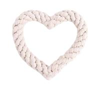 Corde à tisser pour chien en forme de cœur | Jouets à mâcher agressifs pour chiens agressifs et sans danger pour animaux domestiques, corde en forme de cœur