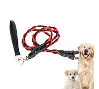 Corde à Tresser pour Grand Chien,Corde de Traction Double pour Chiot | Accessoires pour Animaux Robuste Confortable et Solide pour Parc Entraînement Plage Promenades avec Sécurité Améliorée Traction E