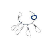 Corde à Truites Clip à Rapide en Acier Haute résistance | Support d'Anneau de Corde pour Bar et Saumon pour lac, rivière, bateau, quai, rivage, berge, ruisseau, étang,