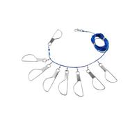 Corde à Truites Clip de Maintien Portable en Rapide | Corde à truite et saumon avec anneau et maillon pour lac, rivière, quai, rivage, berge, ruisseau, étang, jetée,