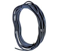 Corde à voile en polyester double tressé, 6 mm, qualité marine (bleu marine, 10 mètres)
