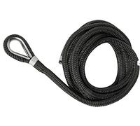 Corde Amarre Ø 10mm Bout 6 Mêtres Noir Cosse INOX Epissure Haute Résistance Bateau