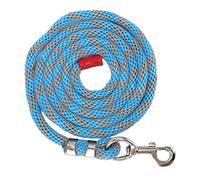 Corde Animale en Nylon épaissie | 9.8ft Ligne pour Animaux de Compagnie à Toucher Doux pour Les Chevaux/Chiens/bétail | Crochet en Alliage avec Boucle à libération Rapide | (Blue Gray)