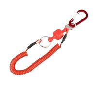 Corde Anti-perte en acier Portable, outils de pêche, produits plein air magnétiques, boucle magnétique forte à dégagement rapide, 10 pièces pour Tournevis, Pinces(Red)
