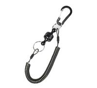 Corde Anti-perte en acier Portable, outils de pêche, produits plein air magnétiques, boucle magnétique forte à dégagement rapide, 10 pièces pour Tournevis, Pinces(Black)