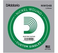 D'Addario NW048 Corde seule avec filet en nickel pour guitare électrique Calibre .048