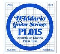 PL015 PLAIN STEEL GUITAR SINGLE STRING .015