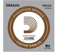Corde au détail Guitare acoustique D'Addario Filée Phosphore Bronze 020 - PB020