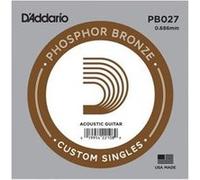 Corde au détail Guitare acoustique D'Addario Filée Phosphore Bronze 027 - PB027
