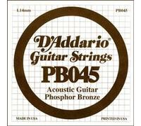 Corde au détail Guitare acoustique D'Addario Filée Phosphore Bronze 045 - PB045