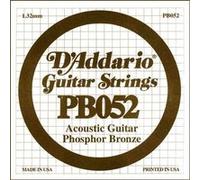 Corde au détail Guitare acoustique D'Addario Filée Phosphore Bronze 052 - PB052