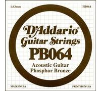 Corde au détail Guitare acoustique D'Addario Filée Phosphore Bronze 064 - PB064