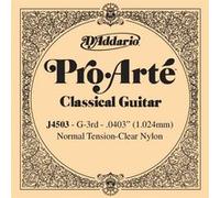 Corde au détail guitare classique D'Addario Pro-Arte Sol réassort du jeu EJ45 - J4503